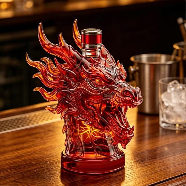 Glassfugl Spritflaske – Sølefri Hell – for Whisky og Vodka A