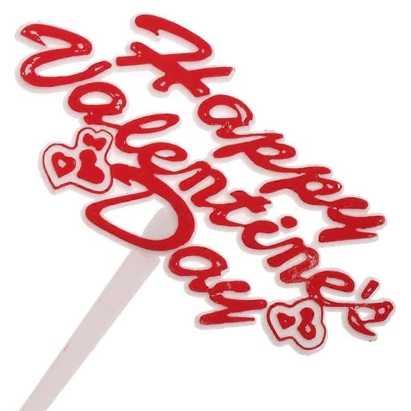 12 stk. Happy Valentine's Day Cupcake Topper Kakepynt Fest Kakepynt