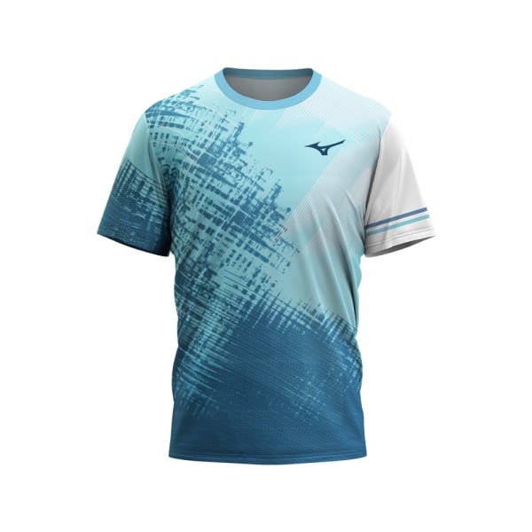 2023 Ny Mizu T-shirt, tröja, cykeldräkt, Patchwork tennisdräkt, fitness för män för män, T-shirts för utomhussporter ET6141642358 XS