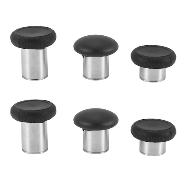 6 i 1 Udskiftelige Thumbstick Greb Reservedele til One Elite Controller - Sort