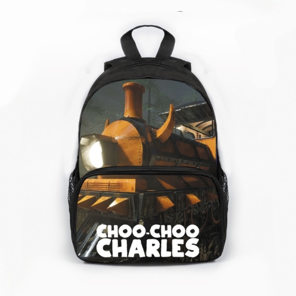2023 ny Choo-Choo Charles Train Game skolväska för grundskoleelever kreativ polyesterväska för barn style 3