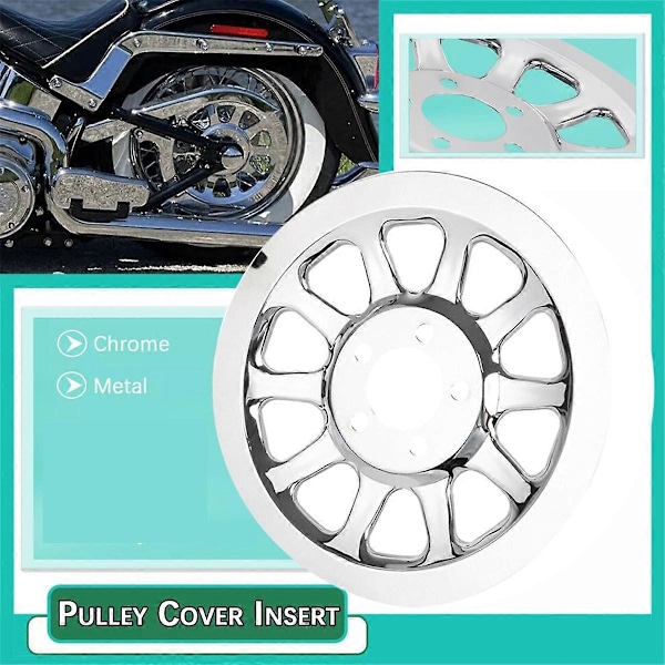 Ydre Remdæksel 66 Tands Krom Bagremskiveindsats til Softail Fat Boy Lo FLSTN FXSTC FXST/ FLT/