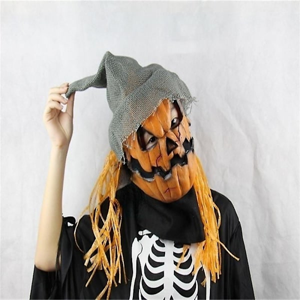 Halloween-naamarit Kurpitsanpäänaamio Pukujuhla Cosplay Rekvisiitta Latex Päähineet Koristetarvikkeet