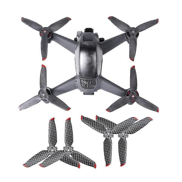 Karbonfiber Propell Lav Støy Hurtigutløser Blader For-d-ji Fpv Combo Drone