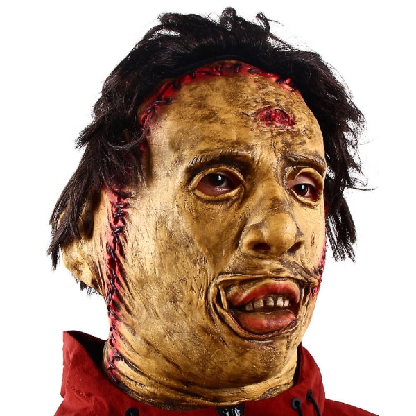 Texas Chainsaw Massacre Lædermaske Halloween Horror Fancy Dress Fest Cosplay Latex Masker