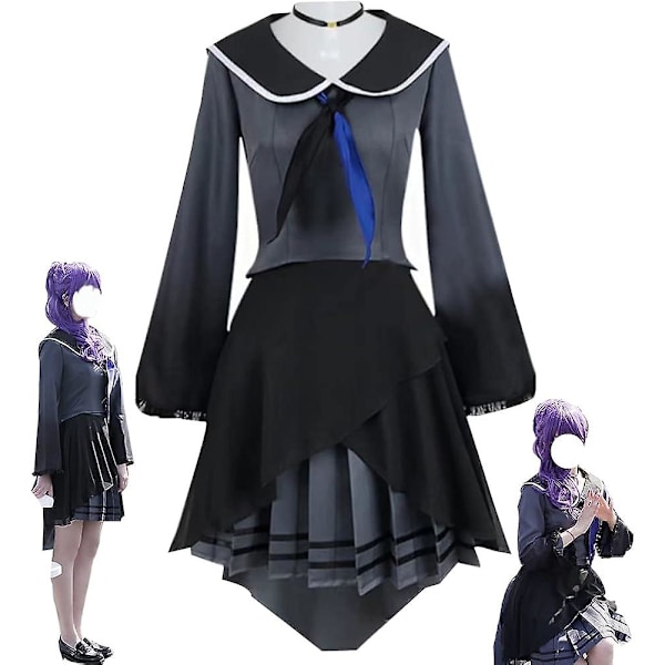 Asahina Mafuyu Cosplay kostymprojekt Sekai Colorful Scen Cosplay Asahina Mafuyu Klänning Fest Halloween kostym XS