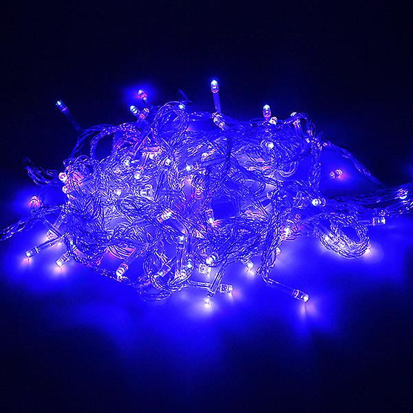 10m-100m Led Fairy String String Lights Party Häät ulkona Joulusisustus Polttimot Blue UK Adapter 10M 100LED