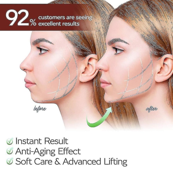 Tflycq Gjenbrukbar V-linjemaske Facial Slanking Strap Double Chin Reducer