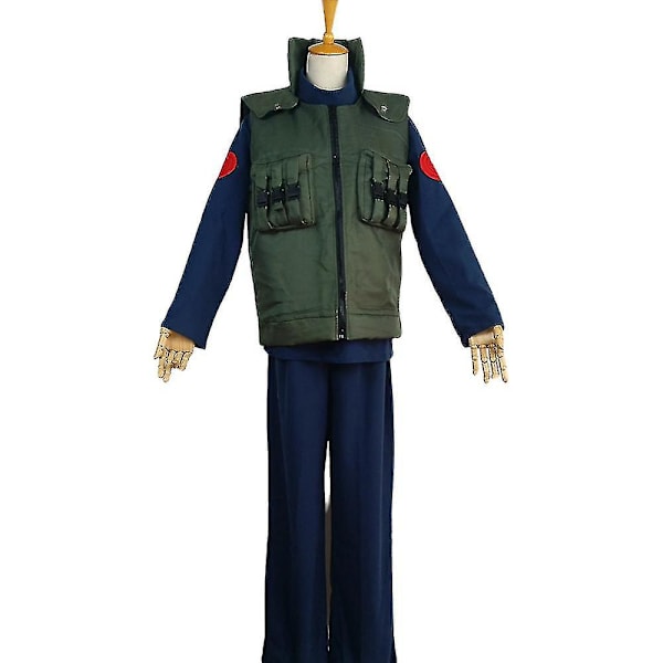 Cosplay Festdräkt Naruto Anime Hatake Kakashi Väst Jacka+toppar+byxor Set Outfits Set Vuxna Presenter L