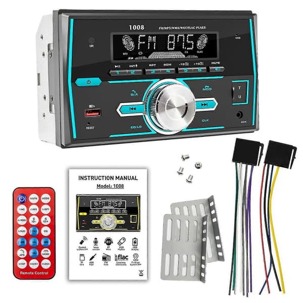 2 Din Bilradio Bilstereo Bluetooth Bilar Mp3-spelare Passar För