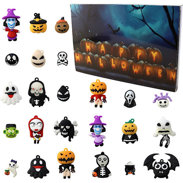 Adventskalender Populær Halloween-dukke Adventskalender Blindkasse 24 gaver Julenedtælling Blindkasse style 1