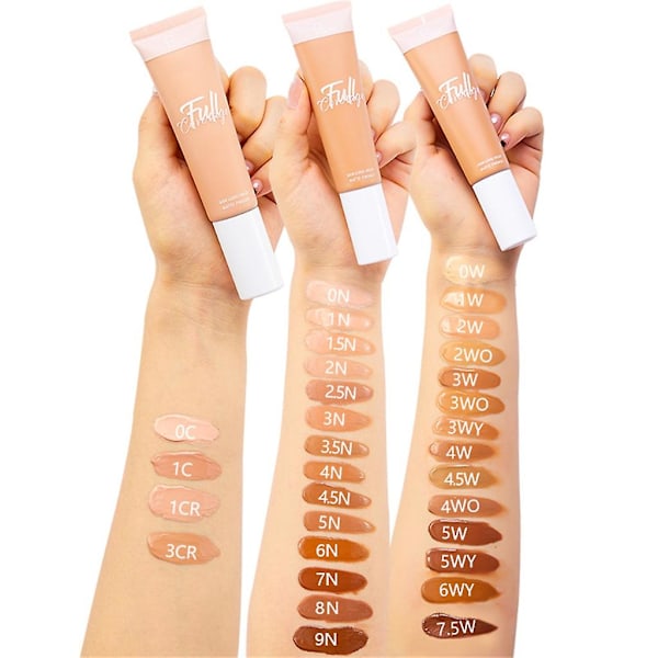 Mat Flydende Foundation Vandfast Concealer Farveskiftende Foundation