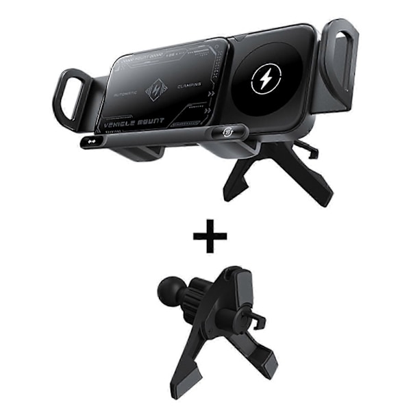 2 i 1 Auto Roterende Telefonholder Høy Intelligent Mobiltelefon/Nettbrettholder