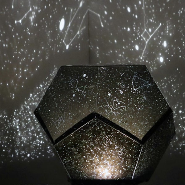 Stars Home Planetarium Stjerneprojektor USB Genopladelig LED Natlampe Projektor Enkelt Farve