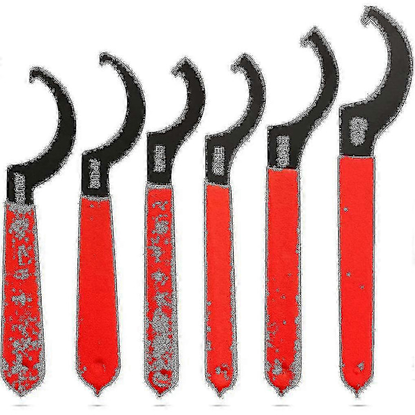 6 Delars Skiftnyckelset Justerbar Coilover-nyckel Skiftnycklar Kroknycklar Verktyg Coilover-nyckel