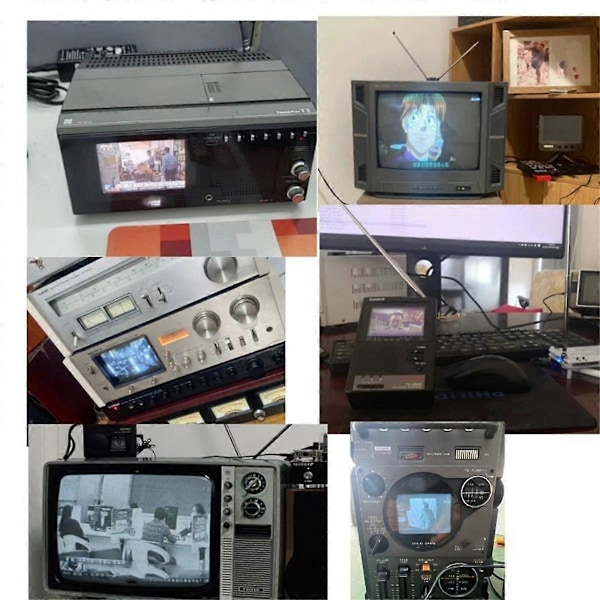 UHF Trådløs Video Analog TV Flerkanals Justerbar TV Signal Sender AV til RF TV Overføring