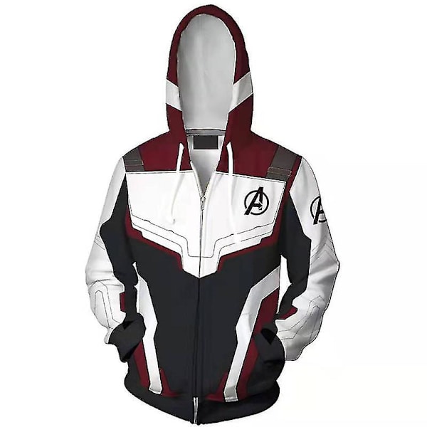 Avengers 4 Iron Man Tony Stark Cosplay -asu Miesten hupparipaita Frakk 1 4XL