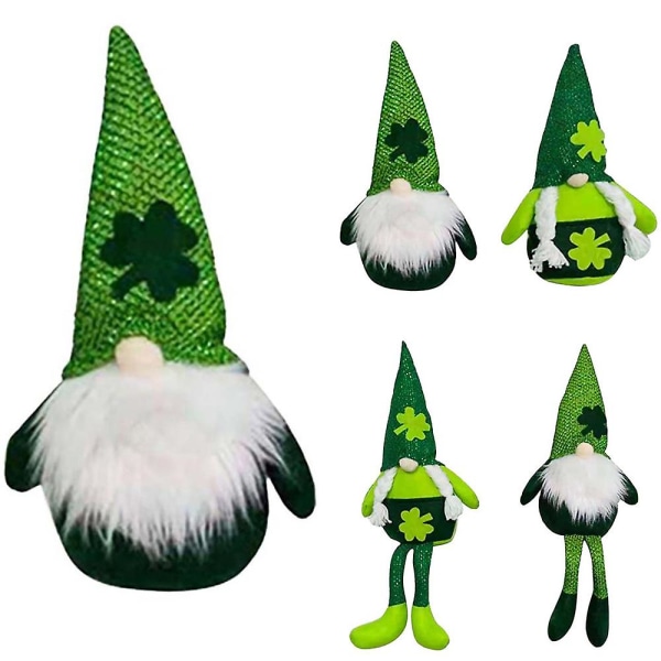 St.Patrick's Day Hengende Irsk Pom Pom Folie Ball Kløver Ballonger Fest Dekor Vegg Ornament legless beard