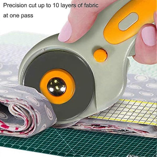 45mm Roterende Kutterblader, 10 Pakke 45mm Erstatt Roterende Blader, Roterende Kuttere for Quilting Scrapbooking Søm Kunst & Håndverk, Skarpe og Holdbare