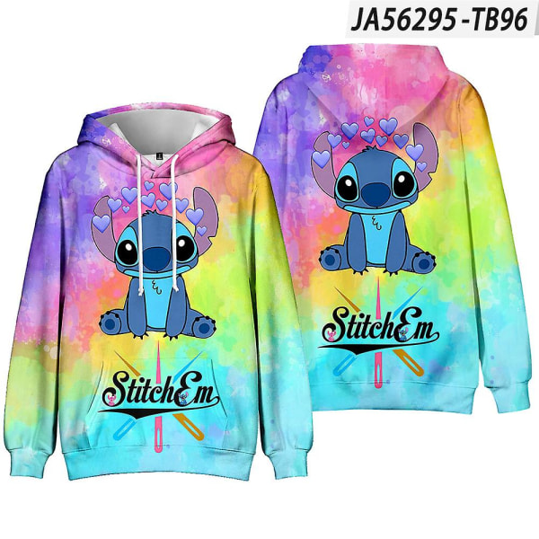 Lapset Pojat Tytöt Lilo & Stitch -huppari pitkähihainen huppari Topit Lahjat style 10 150