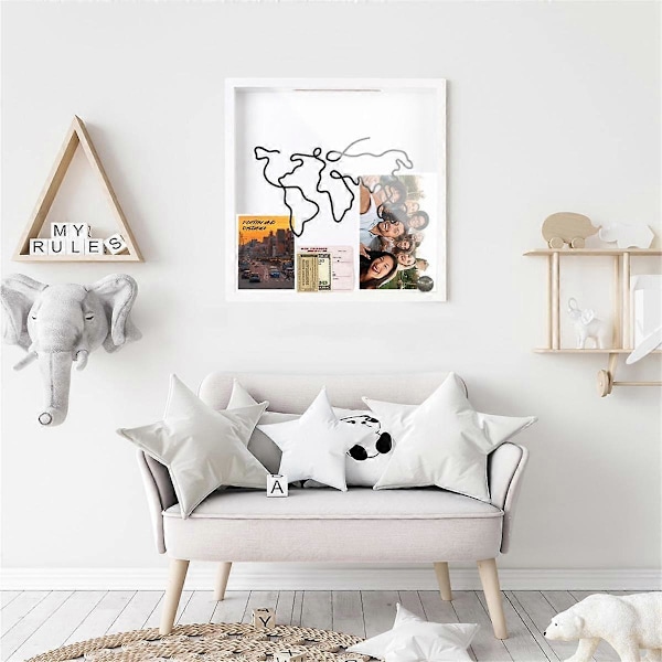 Adventure Arkivboks, Rejse Skyggeboks, Billet Skyggeboks med Slids, Memory Bokse til Minder - C