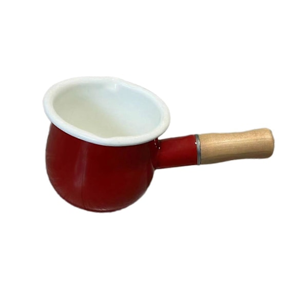 17oz Mini Gryde, Lille Kasserolle med Træhåndtag, Non-stick Gryde til Te, Kogende Vand, Kaffe