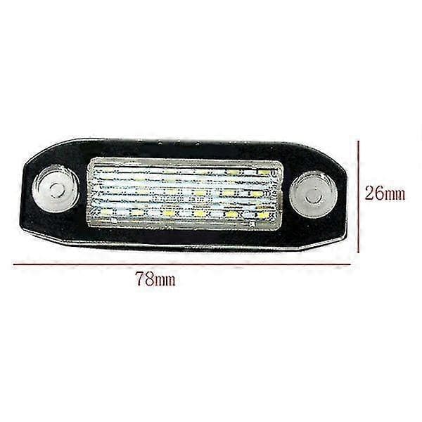 Bil LED Nummerpladelys Lampe til S80 XC90 S40 C70 V50 XC70 V70