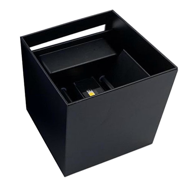 Gazechimp COB Vanntette Vegglamper, 12W Svart/Hvit Finish Vegglampe, Utendørs