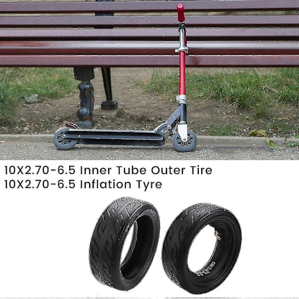 10x2.70-6.5 Innerslang Ytterdäck 10x2.70-6.5 Däck För Elektrisk Skoter Balans