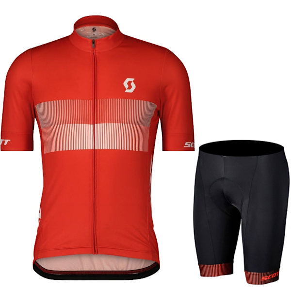Scott Miesten Pyöräilypuku Vaatteet Mies Kesä Jersey Housut Urheiluvaatteet Täydelliset vaatteet Miesten Setit Takki Mtb Geelipusero Shortsit Khaki Asian size - 4XL