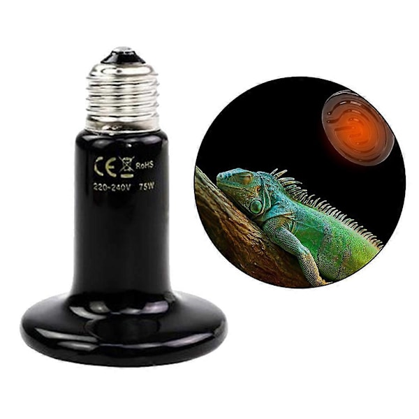 E27 Keramisk Värme Husdjur Reptil Groda Orm Sköldpadda Lamp Lampa 220V