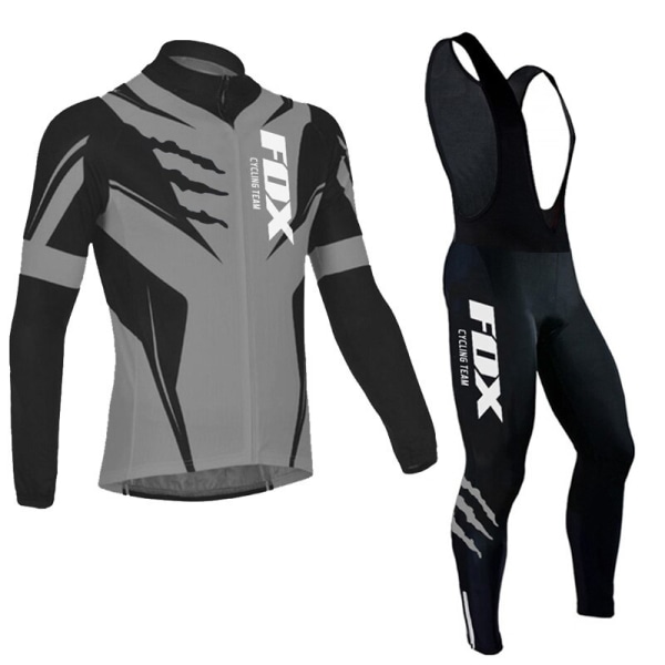 Fox Cycling Team herre cykeltrøje langærmet MTB cykel outfit equipacion ciclismo hombre Cykeltøj Racing Cykeltøj 13 4XL