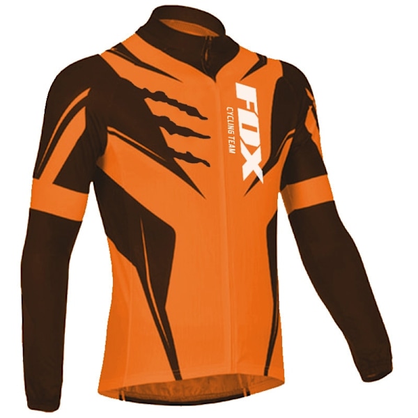 Fox Cycling Team Miesten pyöräilypaita pitkähihainen MTB-pyöräasu equipacion ciclismo hombre Polkupyörän vaatteet Kilpapyöräilyvaatteet 4 4XL