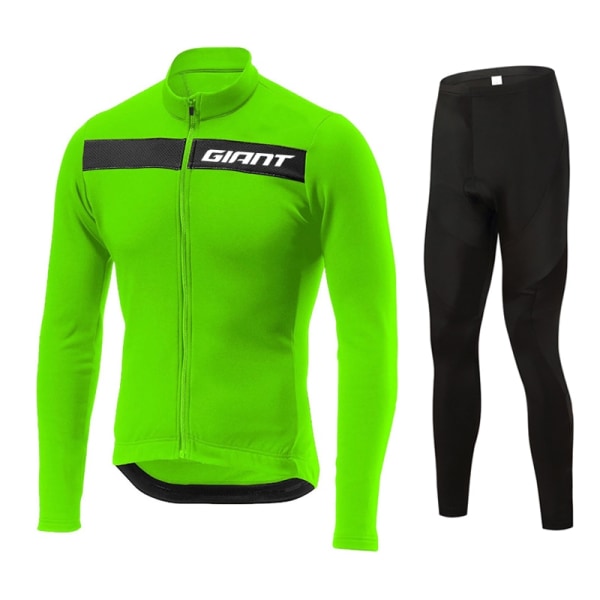 GIANT 2023 pitkähihainen pyöräilypaita set lappuhousut Ropa Ciclismo polkupyörän vaatteet MTB pyöräpaita Syksyn asu Miesten vaatteet long sleeve suit XS
