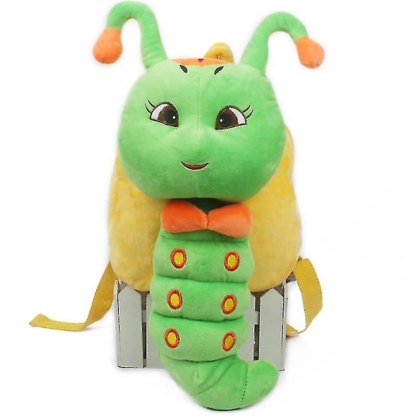 Caterpillar børne rygsæk Baby skoletaske Plys legetøjstaske Småbarn  tegneserie skulder rygsæk Yellow f5a1 | Yellow | Fyndiq