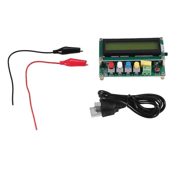 Lc100-A Digital LCD Hög Precision Induktans Kapacitans L/C Meter Kondensator Testare Frekvens 1Pf-1