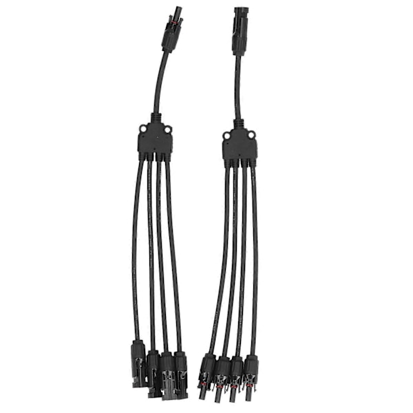 Solar Kontakt Y Gren Vattentät Parallell Adapter Splitter 1 till 4 för Utomhusbruk