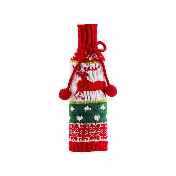 Jul Vinflaskfodral Jul-tema Bordsartiklar för Dekoration Älg/Snögubbe