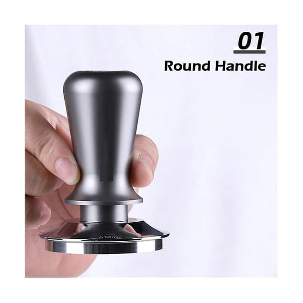 Konstant Trykk Kaffe Tamper 53mm Espresso Distributør Rustfritt Stål Kraft Pulver Hammer Kaffe