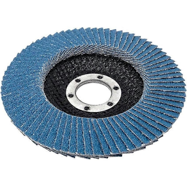 Slibeskive ruminddeling blå 10 stk. 125 mm korn 73 Rustfrit stål Slibeskiver Lamelslibeskiver