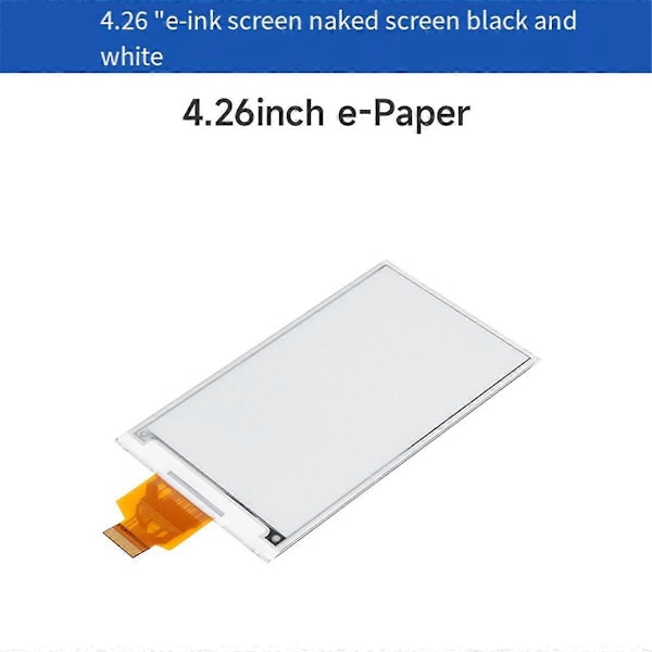 4.26 Tommer E-Papir Display 800X480P 3.3V Sort Hvid Farve til Nano STM32