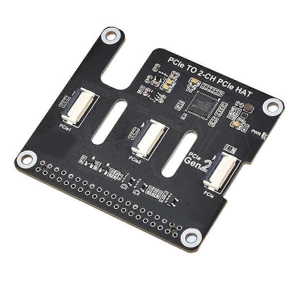 For Raspberry Pi 5 PCIe til FFC Utvidelseskort Dual-Channel PCIe FFC