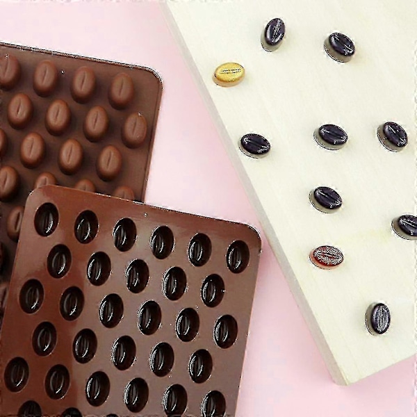 Silikonform Mini Kaffebönor Choklad Godis Form Handgjord Tårta