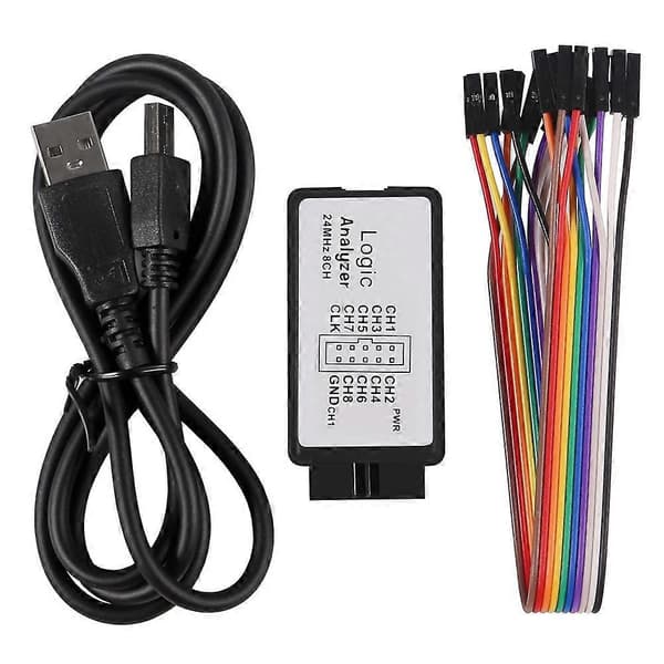 2 sæt USB-logikanalysator 24MHz 8-kanals 24M/sekund logikanalysator debugger til ARM FPGA Logic Ana