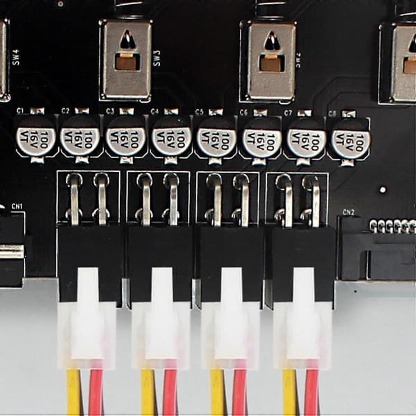 4-vejs Harddisk Vælger Controller Harddisk Strømafbryder Modul til Stationær Computer Understøtter 2.5/3.5 Tommer SATA HDD
