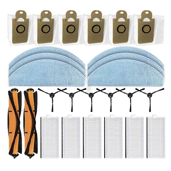 För Minien MX90 Pro / Selectpro EGR-100 Ersättningsdelar Tillbehör Huvudsidoborste Filter Mopp Cl