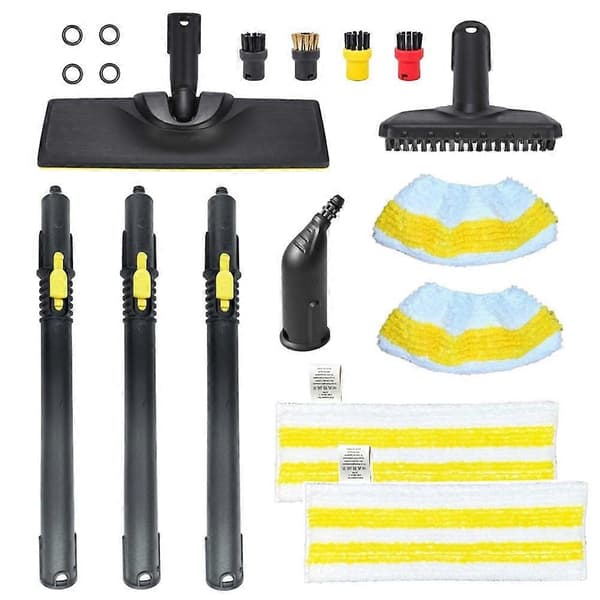 Damp rundbørste gulvmunnstykke forlengelse Rob mopppute sett for Karcher SC1 SC2 SC3 SC4 SC5 SG4 damprenser tilbehør A Set a