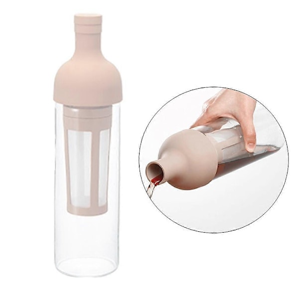 1000 ml kylmäuutettu jääkahvinkeitin lämmönkestävä kahvipannun kansi
