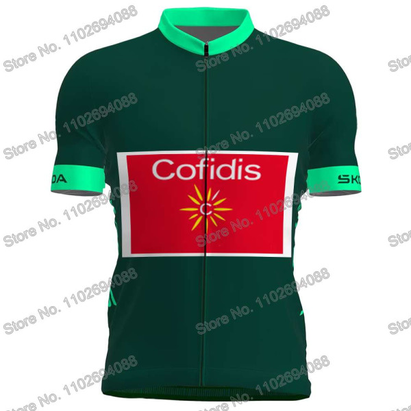 Cofidis Team 2023 Frankrike TDF Sykkeltrøye Herresett Sykkelklær Sommer Road Race Sykkelskjortedress MTB Bicycle Bib Shorts 4 3XL