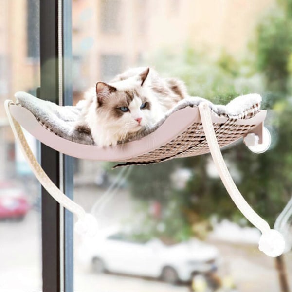Kattfönsterhängmatta Sugkopp Robust Lekplats Extra Stor Kattunge Lounger